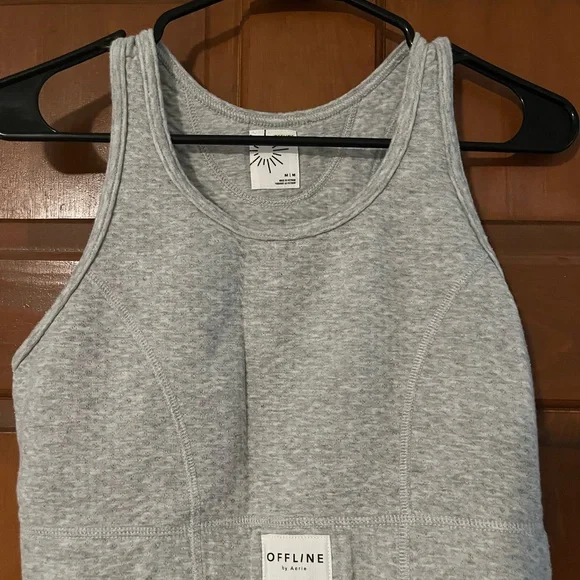 Set Aerie Offline Light Gray Sweat Suit - Picture 7 of 10